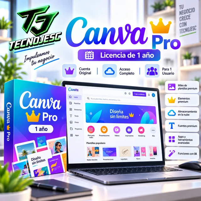 Canva Pro, presentación ilustrativa