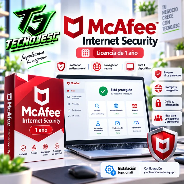 McAfee Internet Security, presentación ilustrativa
