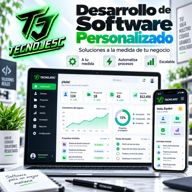 Software personalizado, presentación ilustrativa